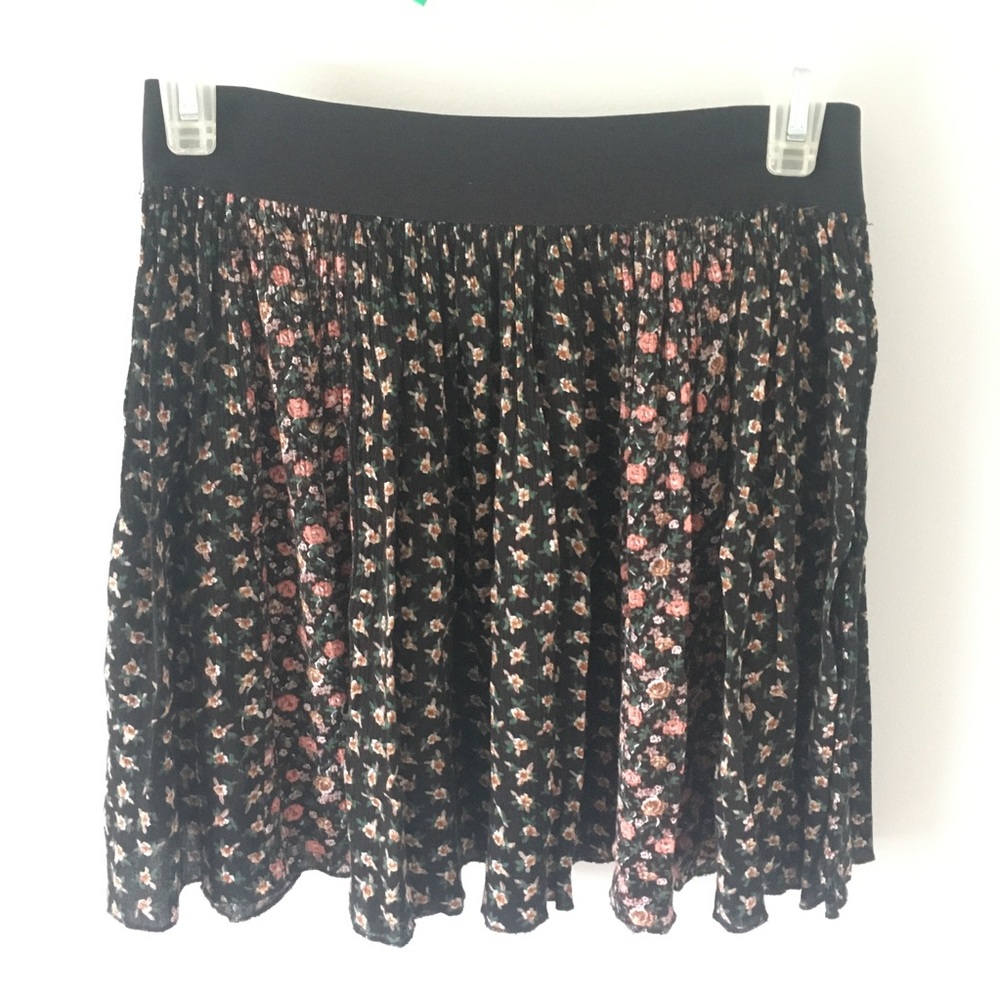 Free people floral printed midi skirt